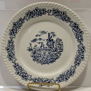 Blue and White Decorative Plate